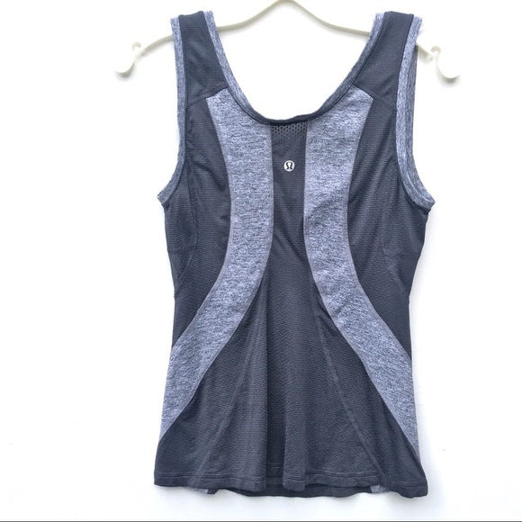 LULULEMON tank top gray stripe 4 - Picture 2 of 6
